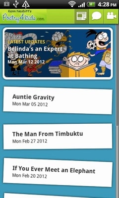 Poetry4kids Android App