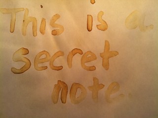 This is a secret note