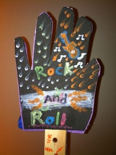 Rock and roll hand