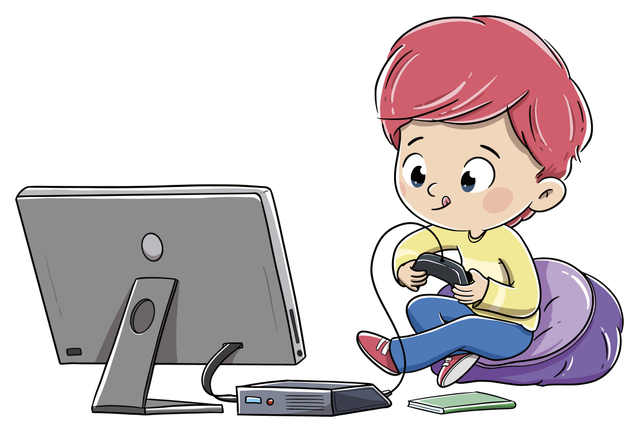 My brothers play computer games. Ребенок за компьютером. Мальчик играет в компьютерные игры картинка. Картинка как мальчик играет в компьютер. Мальчик за компьютером рисунок.