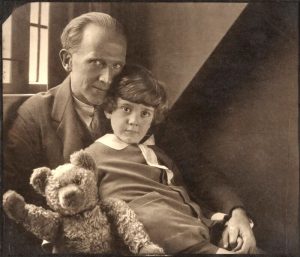 A.A. Milne and Christopher Robin Milne