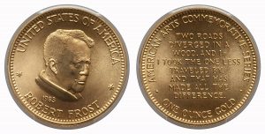 Robert Frost 1983 One Ounce Gold Coin