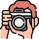 Photographer icon representing the poem "Picture Day" by Kenn Nesbitt